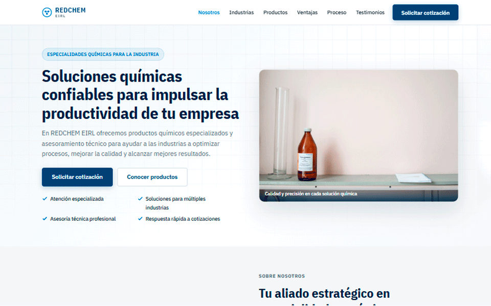 Demo REDCHEM — productos químicos industriales