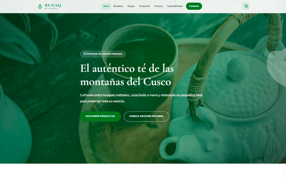 Demo RUNAQ — té premium peruano