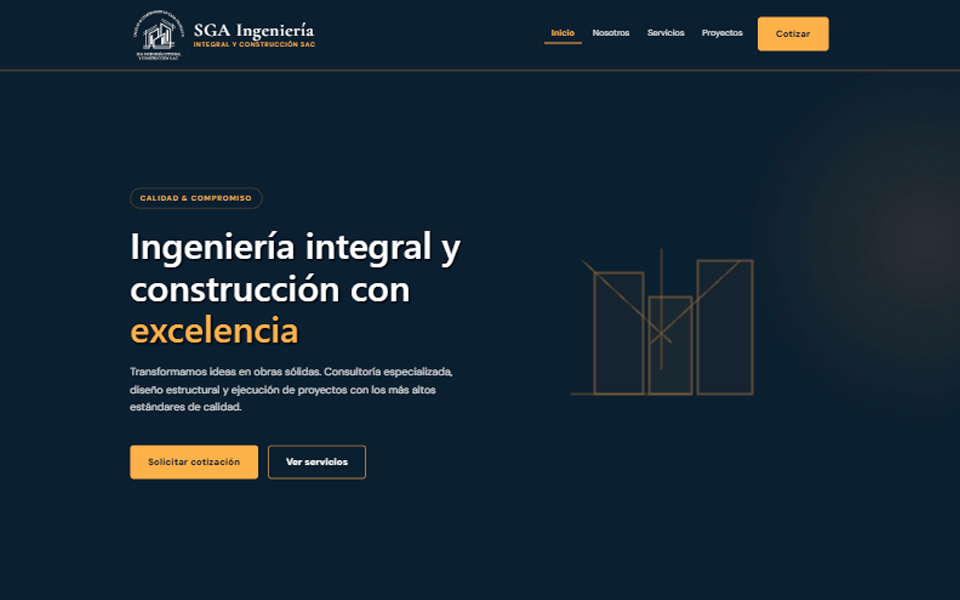 Demo SGA Ingeniería — construcción y consultoría