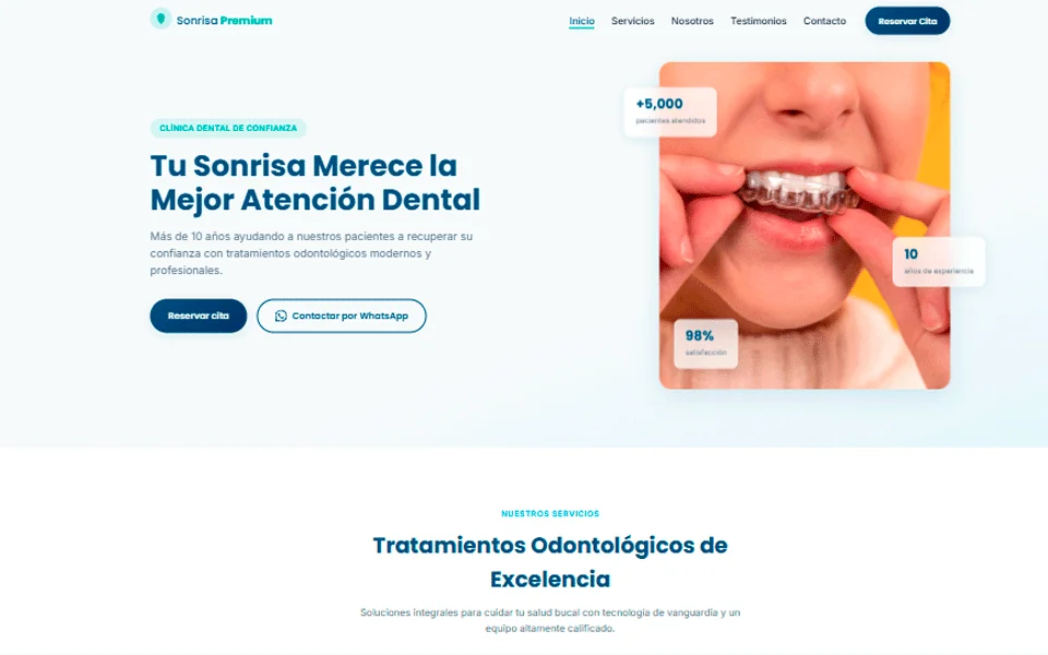 Proyecto web para clínica dental